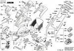 Bosch 3 600 HA4 471 Rotak 36 LI Lawnmower 36 V / GB Spare Parts Rotak36LI